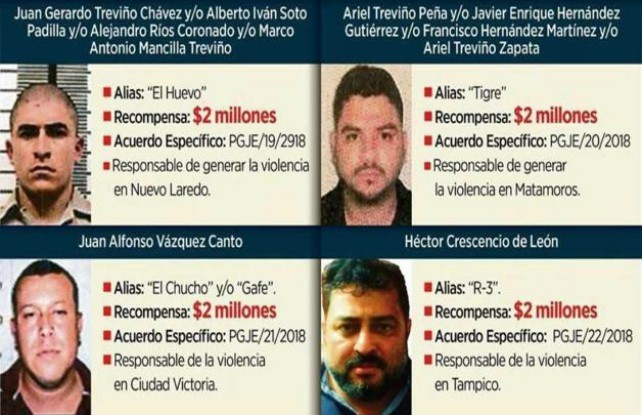 Mexican Border State Offers Cash for Cartel Kingpins