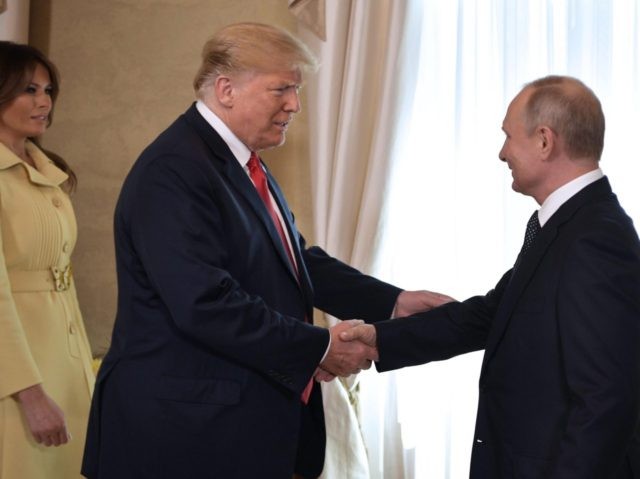 Trump, Melania, Putin in Helsinki (Alexey Nikolsky / AFP / Getty)