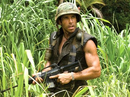 Ben Stiller in Tropic Thunder (DreamWorks, 2008)