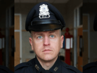 Weymouth Police Officer Michael Chesna was killed one day before the sixth anniversary of his hiring by the department. (Gary Higgins/The Quincy Patriot Ledger via AP)