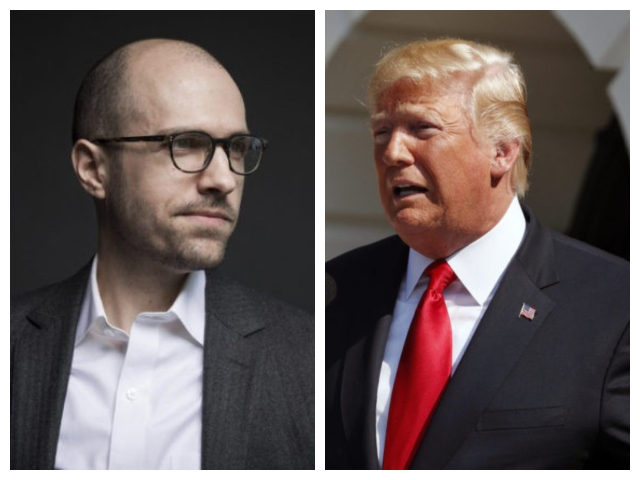 A.G. Sulzberger and Trump in combo photo