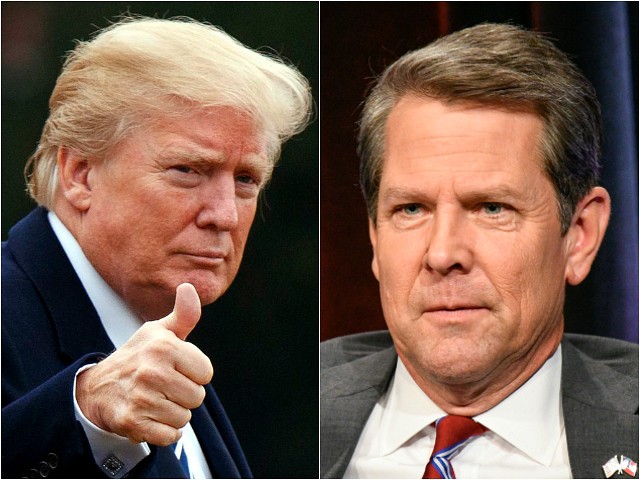 Donald Trump Backs Brian Kemp In Georgia Gubernatorial Runoff Breitbart