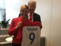 donald-trump-croatian-jersey-twitter-photo President Trump Given a Croatia Jersey Hours Before Upset Win Over England