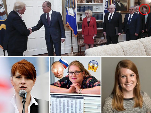 Reporter Emily Singer causes a mini Red Scare by suggesting a WH staffer pictured in the Oval Office is alleged Russian spy Maria Butina.