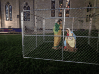 holy family An Indianapolis church is putting Jesus, Mary, and Joseph in a cage to protest President Trump’s “zero-tolerance” policy cracking down on illegal immigration.