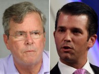 jeb-bush-donald-trump-jr-getty Jeb Bush (L) and Donald Trump Jr. (R).