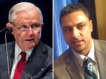 Jeff Sessions (L) and Imran Awan (R).