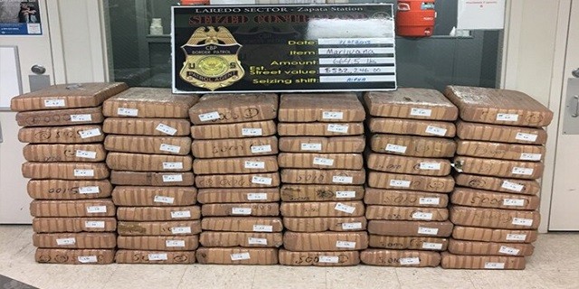 Zapata Station agents seize 60 bundles of marijuana with an estimated value of more than $500,000. (Photo: U.S. Border Patrol/Laredo Sector)