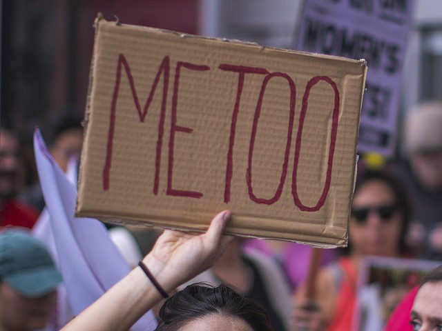 LOS ANGELES, CA - NOVEMBER 12: Demonstrators participate in the #MeToo Survivors' March in