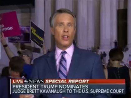 Terry Moran, a foreign corresponded for ABC News, attempted to shame and dismiss Fox News's Shannon Bream for feeling threatened at Monday night's Supreme Court protests.