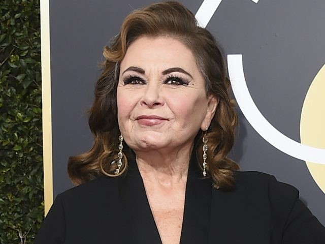 In this Jan. 7, 2018 file photo, Roseanne Barr arrives at the 75th annual Golden Globe Awa