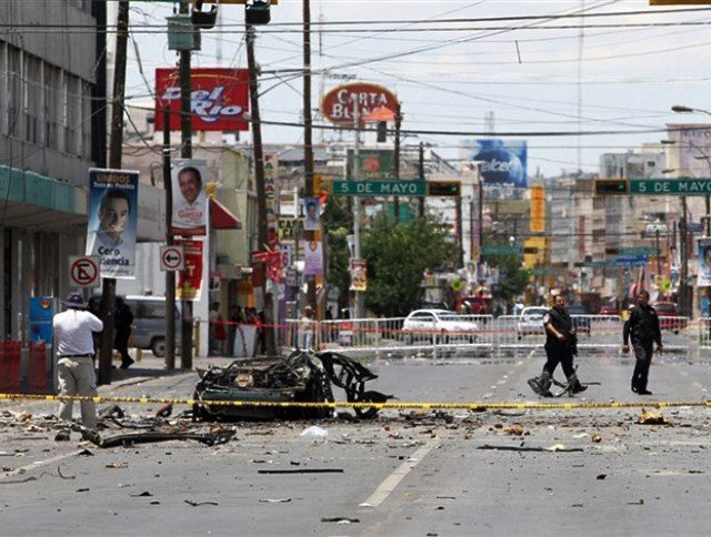Cartel violence in Juarez, Mexico.