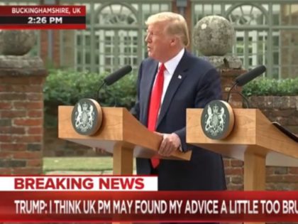 President Donald Trump refused pleas for a question from CNN’s Jim Acosta during Friday’s joint press conference in the U.K. with Prime Minister Theresa May.