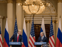 trump putin U.S. President Donald Trump (L) and Russian President Vladimir Putin speak to the media during a joint press conference after their summit on July 16, 2018 in Helsinki, Finland. The two leaders met one-on-one and discussed a range of issues including the 2016 U.S Election collusion. (Photo by Chris McGrath/Getty …