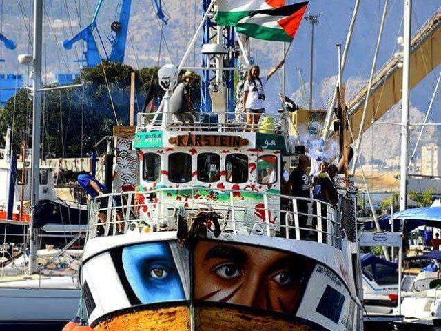 TEL AVIV - Israel's navy on Sunday intercepted the "Al-Adwa" vessel that was attempting to breach the country's maritime blockade of the Gaza Strip, organizers of the Freedom Flotilla said. 