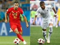 Eden Hazard is Belgium's creative force and France forward Kylian Mbappe has emerged as a superstar at the World Cup