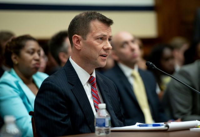 'FBI lover' agent rejects Trump bias charges in stormy hearing