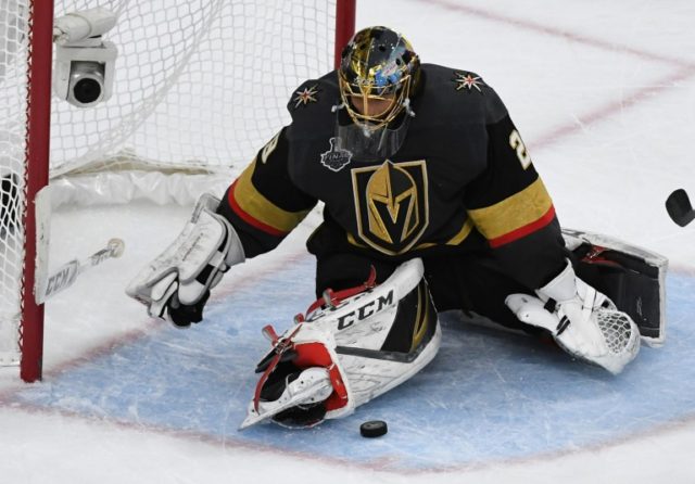 NHL Knights reach three-year deal with goalie Fleury