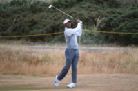 US golfer Tiger Woods said practicing for the British Open in Carnoustie, Scotland, reminds him of past triumphs St Andrews and Royal Liverpool