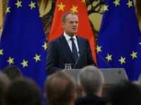 Tusk warned in Beijing that the trade tensions could spiral into a "hot conflict" Tusk warned in Beijing that the trade tensions could spiral into a "hot conflict"
