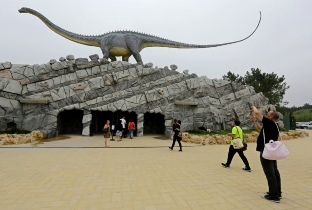 Skeletons and scares at Portugal's dino park