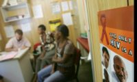 People at an anti-retroviral clinic in Emmaus hospital in Winterton, in South Africa's Kwazulu-Natal region on March 11, 2008