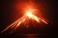 Indonesia's 'child' of Krakatoa spews ash and lava