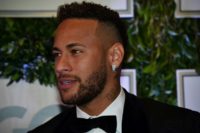 PSG's Brazilian star Neymar arrives to participate in the charity auction of the Neymar Jr. Institute, in Sao Paulo, Brazil, on July 19, 2018
