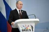 Speaking following the BRICs summit in Johannesburg, President Putin said he had invited President Trump to Moscow, brushing aside a US delay in organising a meeting between the two in Washington until next year