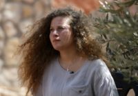 Palestinian activist Ahed Tamimi, 17, listens during an interview with Agence France-Presse (AFP) in the West Bank village of Nabi Saleh on July 30, 2018 Palestinian teen says no regrets after release from Israeli prison
