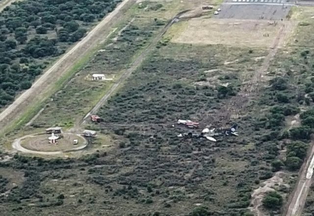 97 injured as Mexican plane crashes at airport in hail storm