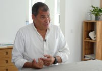 AP Interview: Correa says no plans to return to Ecuador
