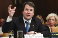 Trump Supreme Court Contenders KAVANAUGH In this April 26, 2004, file photo, Brett Kavanaugh appears before the Senate Judiciary Committee on Capitol Hill in Washington. Kavanaugh is on President Donald Trump's list of potential Supreme Court Justice candidates to fill the spot vacated by retiring Justice Anthony Kennedy. (AP Photo/Dennis Cook, File) KAVANAUGH