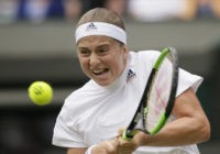 The Latest: Ostapenko in Wimbledon semifinal debut vs Kerber