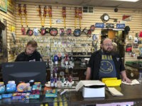 Detroit Bankruptcy 5 Years Later James Murphy, Bryan Knoche In this July 11, 2018 photo, James Murphy, left, and Bryan Knoche work the counter at Fred's Key Shop in Midtown Detroit. Five years after Detroit filed for the largest municipal bankruptcy in U.S. history, Knoche says the small, family owned locksmith business is "busier than ever" because more people are moving into the area. (AP Photo/Corey Williams) The Associated Press