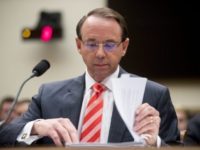 Trump Russia Probe Rosenstein Rod Rosenstein In this June 28, 2018, file photo, Deputy Attorney General Rod Rosenstein appears before a House Judiciary Committee hearing on Capitol Hill in Washington. A group of 11 House Republicans have introduced articles of impeachment against Rosenstein, who oversees special counsel Robert Mueller’s investigation into Russian election interference and President Donald Trump’s 2016 campaign. (AP Photo/Andrew Harnik, File) Rod Rosenstein