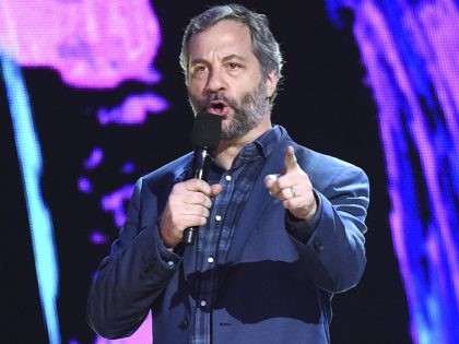 In this Sunday, Aug. 13, 2017, file photo, Judd Apatow presents the decade award at the Teen Choice Awards at the Galen Center in Los Angeles. Apatow is among the stars weighing in on the firing of movie mogul Harvey Weinstein from the company he co-founded. The move came after …
