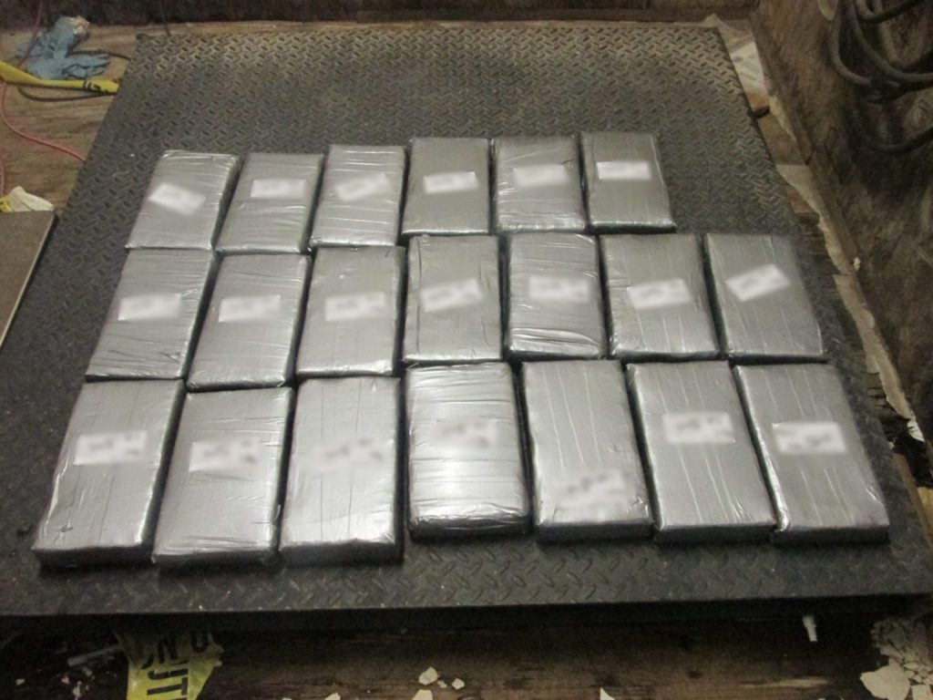 Border Patrol agents discover 20 bundles of cocaine during a search at the Falfurrias Border Patrol Checkpoint. (Photo: U.S. Border Patrol/Rio Grande Valley Sector)