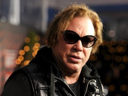 Actor Mickey Rourke attends UFC on Fox: Live Heavyweight Championship at the Honda Center