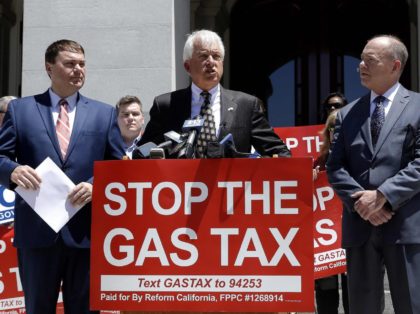 Gas tax repeal proposition 6 (Rich Pedroncelli / Associated Press)