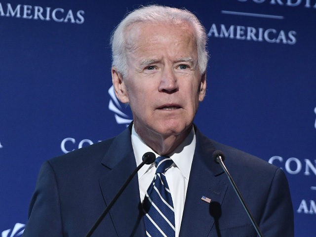 BOGOTA, COLOMBIA - JULY 17: Joe Biden, Former Vice president of the United States speaks a