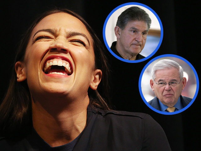 LOS ANGELES, CA - AUGUST 02: New York U.S. House candidate Alexandria Ocasio-Cortez laughs