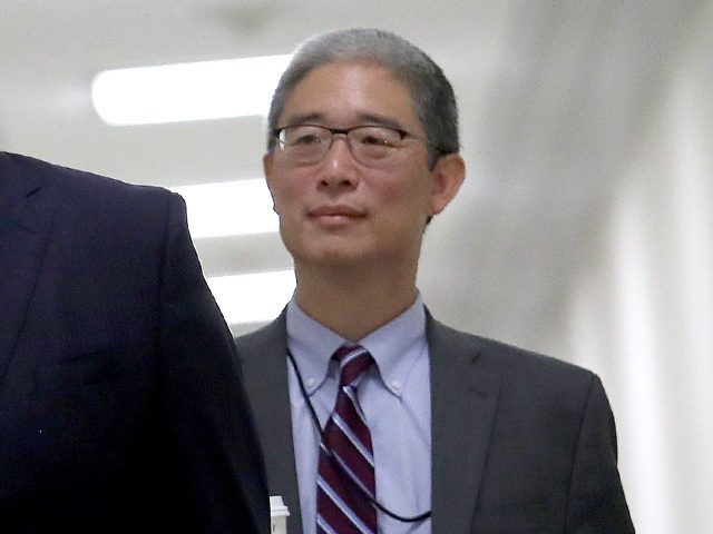 WASHINGTON, DC - AUGUST 28: Bruce Ohr (R), former U.S. associate deputy attorney general, arrives for a closed hearing with the House Judiciary and House Oversight and Government Reform Committees on Capitol Hill on August 28, 2018 in Washington, DC. Ohr is expected to be questioned about alleged contact with …