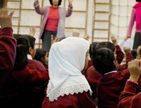 Muslim school UK, head scarf, hijab, trojan horse Muslim school UK, head scarf, hijab, trojan horse