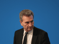 ESSEN, GERMANY - DECEMBER 06: European Union Commissioner for the Digital Economy and Society Guenther Oettinger attends the 29th federal congress of the German Christian Democrats (CDU) on December 6, 2016 in Essen, Germany. Approximately 1,000 CDU delegates will meet to debate and vote on the party's course for next …