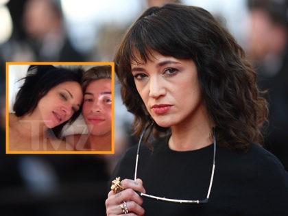 Italian actress Asia Argento poses as she arrives on May 19, 2018 for the closing ceremony and the screening of the film "The Man Who Killed Don Quixote" at the 71st edition of the Cannes Film Festival in Cannes, southern France. (Photo by Loic VENANCE / AFP)