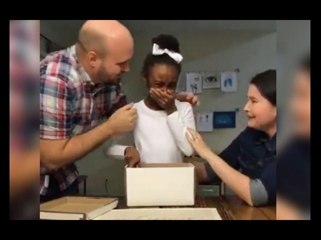 After three years in foster care, 10-year-old Ivey Zezulka's emotional reaction to finding