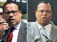 Keith Ellison, Louis Farrakhan Getty Keith Ellison, Louis Farrakhan