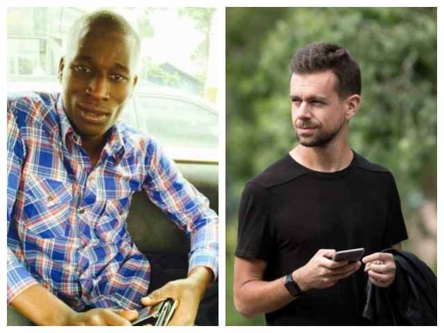 Kenyan Blogger Cyprian Nyakundi and Twitter CEO Jack Dorsey