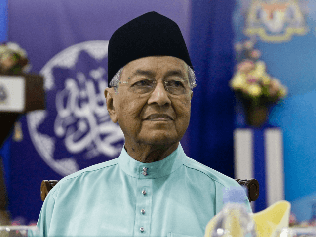 Malaysian Prime Minister Mahathir Mohamad attends an iftar, the fast-breaking event during